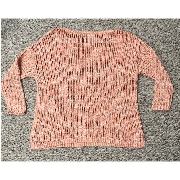 Banana Republic Peach Loose Knit Sweater Women’s Pullover Casual Layering XL - Picture 2 of 7